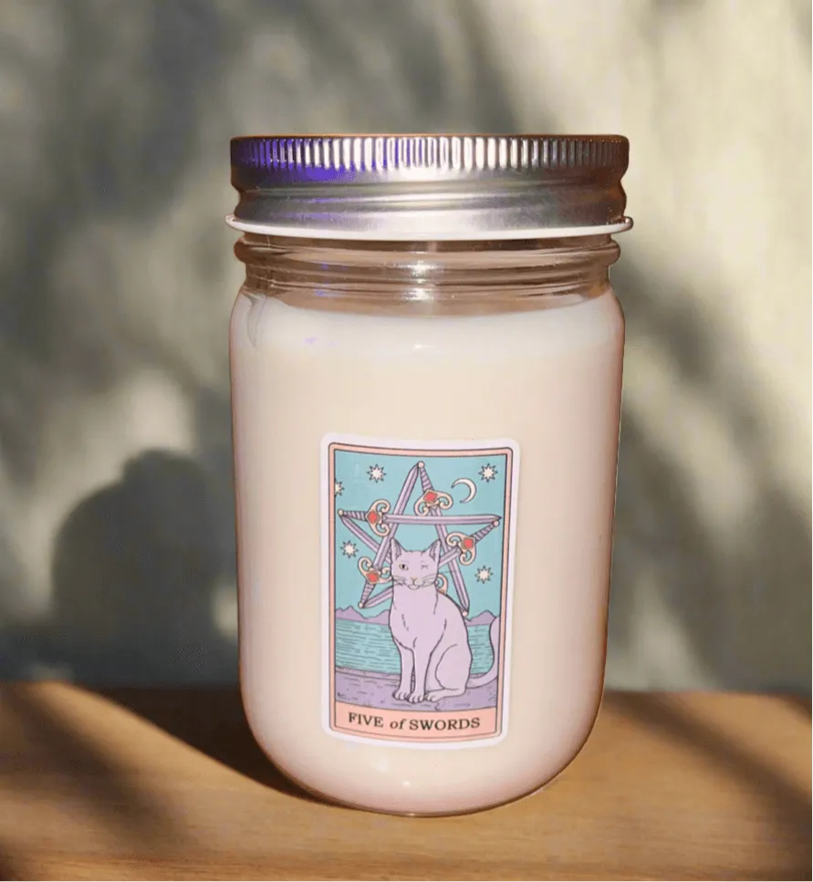 12 oz Tarot Card Scented Candle | Custom