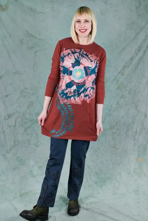 1571 Simple Tunic-Nepal-Poppy Daydream