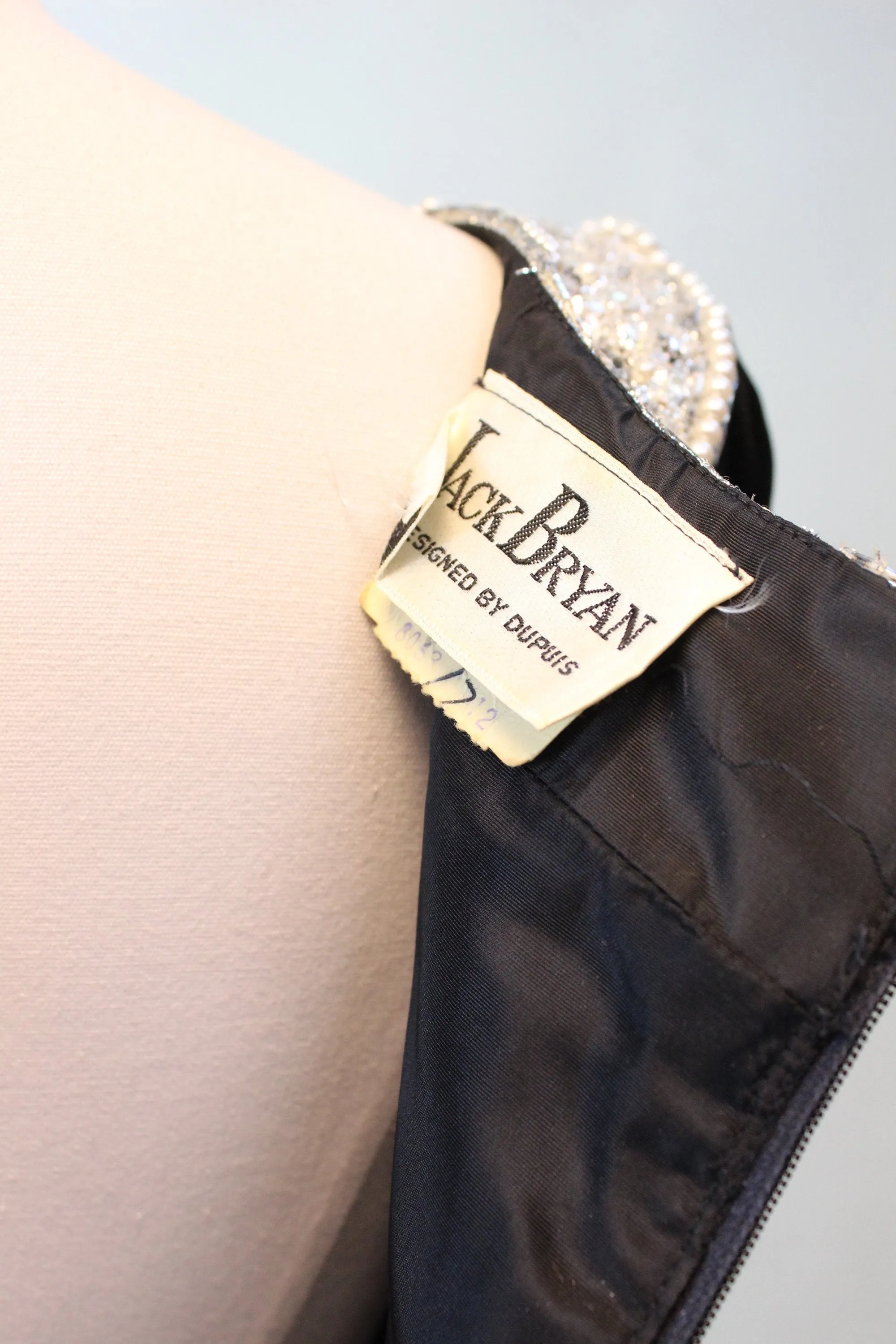 1960s JACK BRYAN velvet gem ENCRUSTED dress xs | new fall