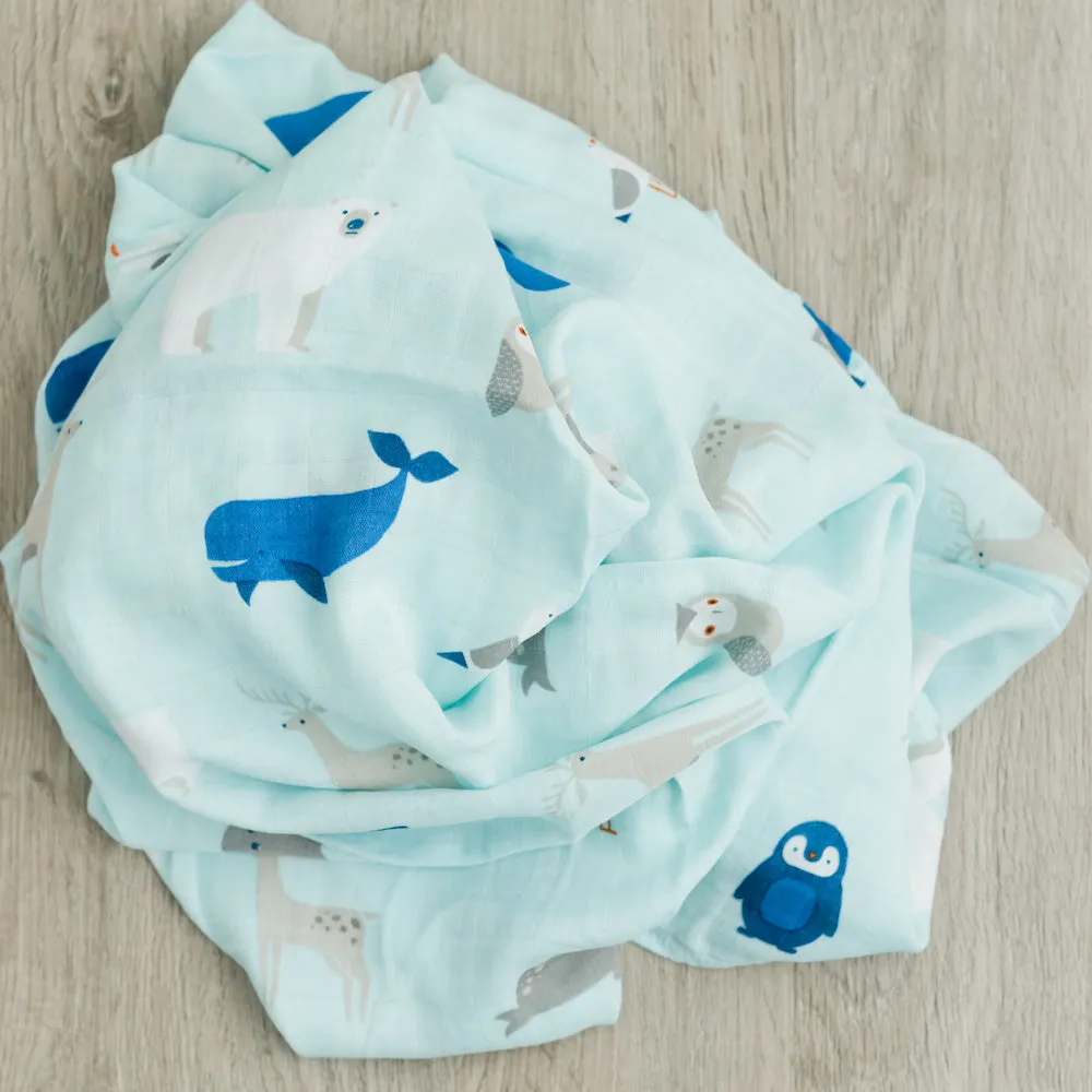 2-Pack Arctic World Bamboo Muslin Swaddle Blankets