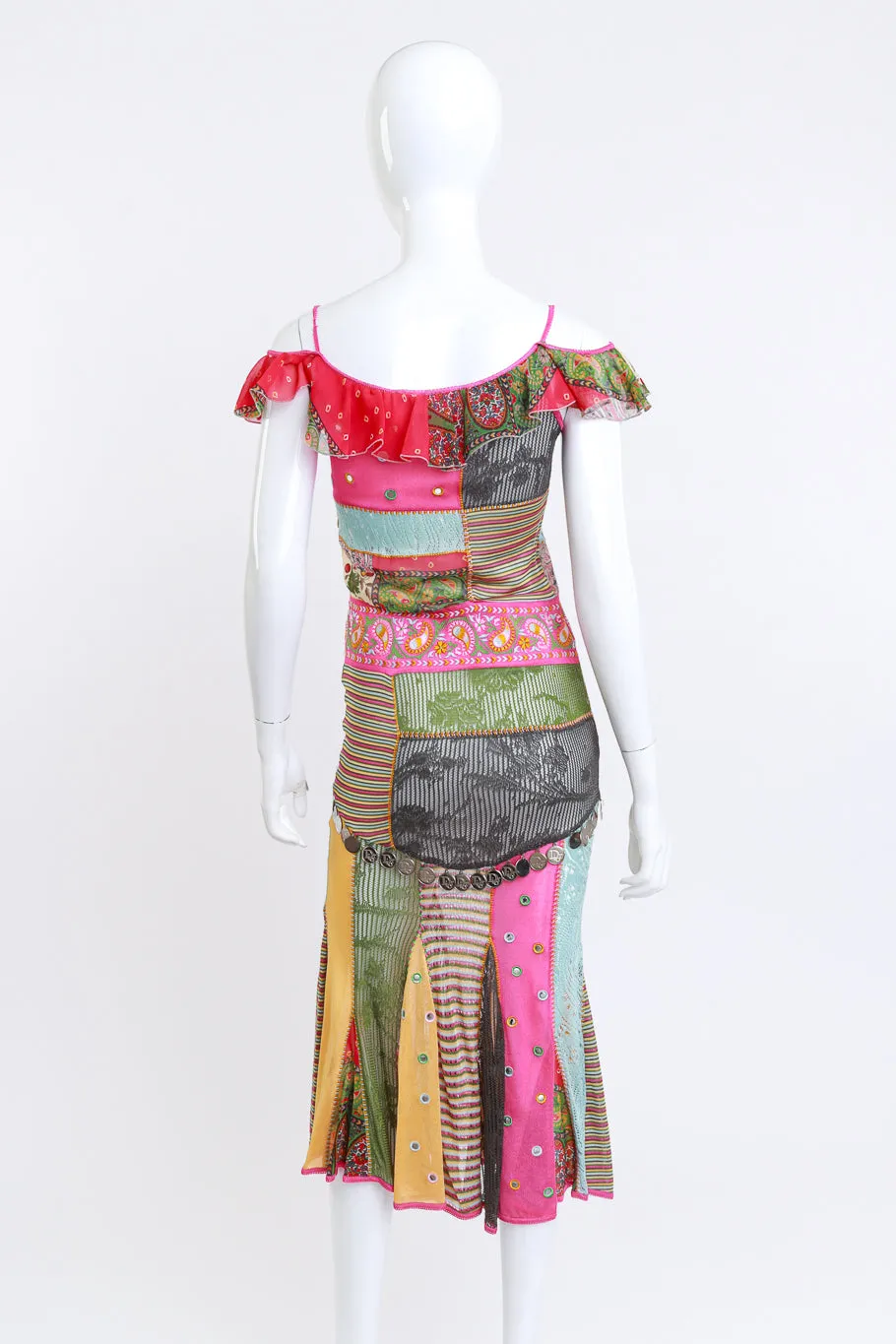 2003 F/W Paisley Patchwork Coin Charm Dress