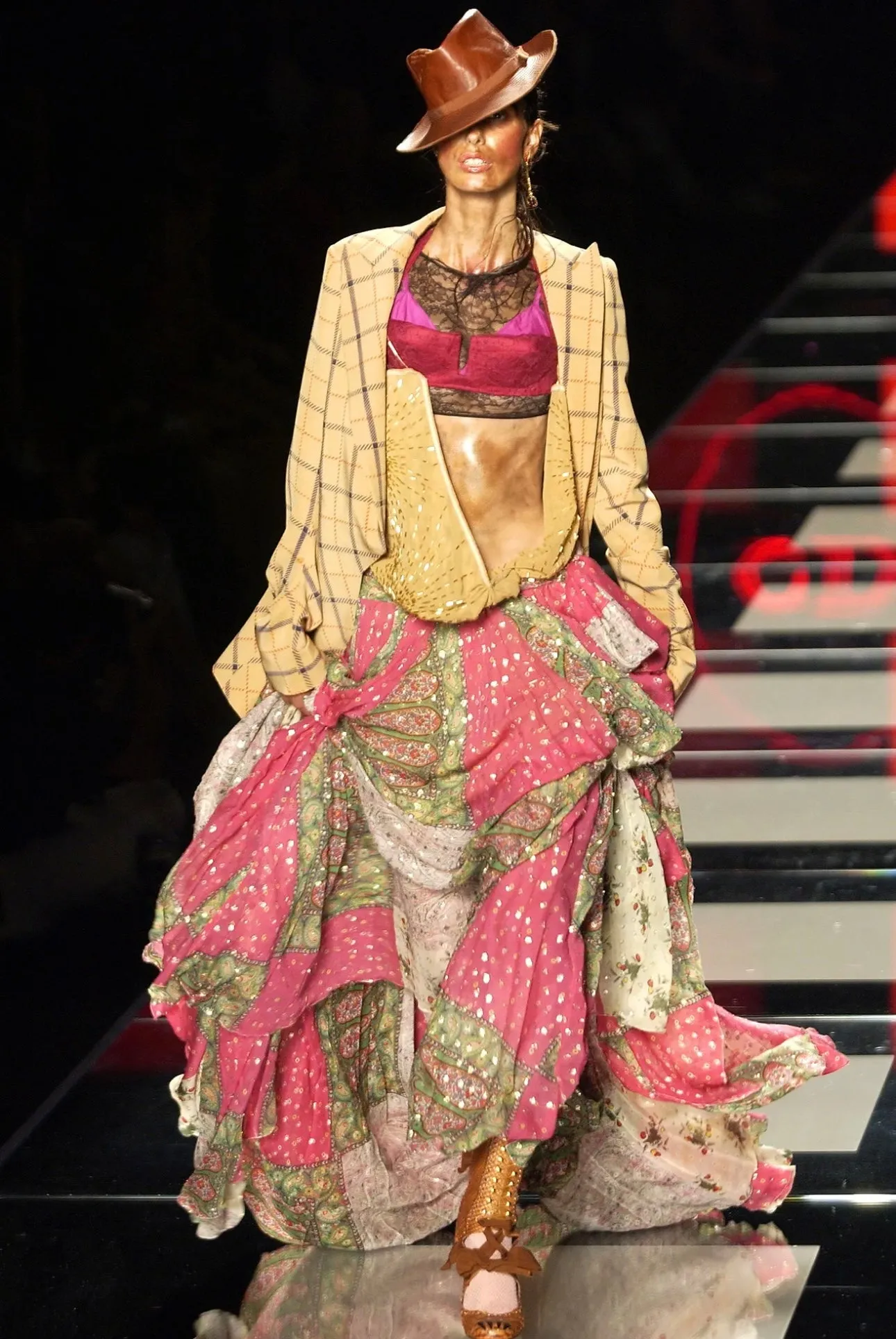 2003 F/W Paisley Patchwork Coin Charm Dress