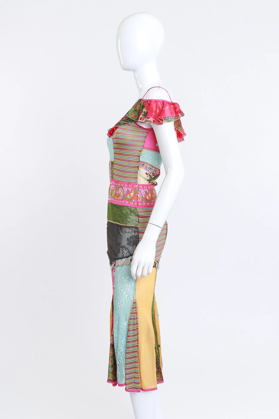 2003 F/W Paisley Patchwork Coin Charm Dress