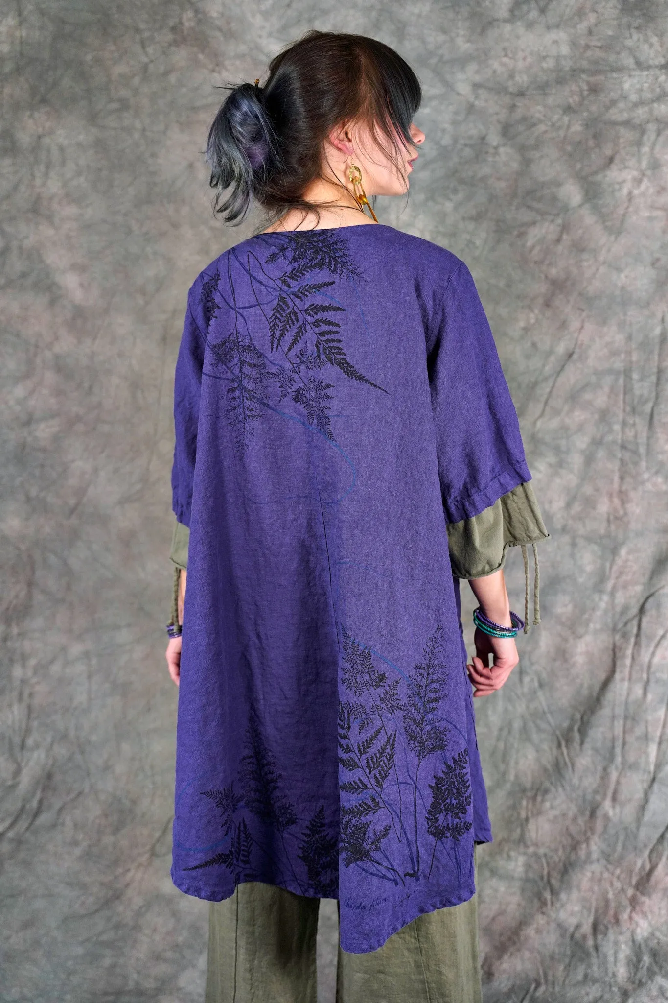 5306 Contrast Cardi Ultraviolet-P