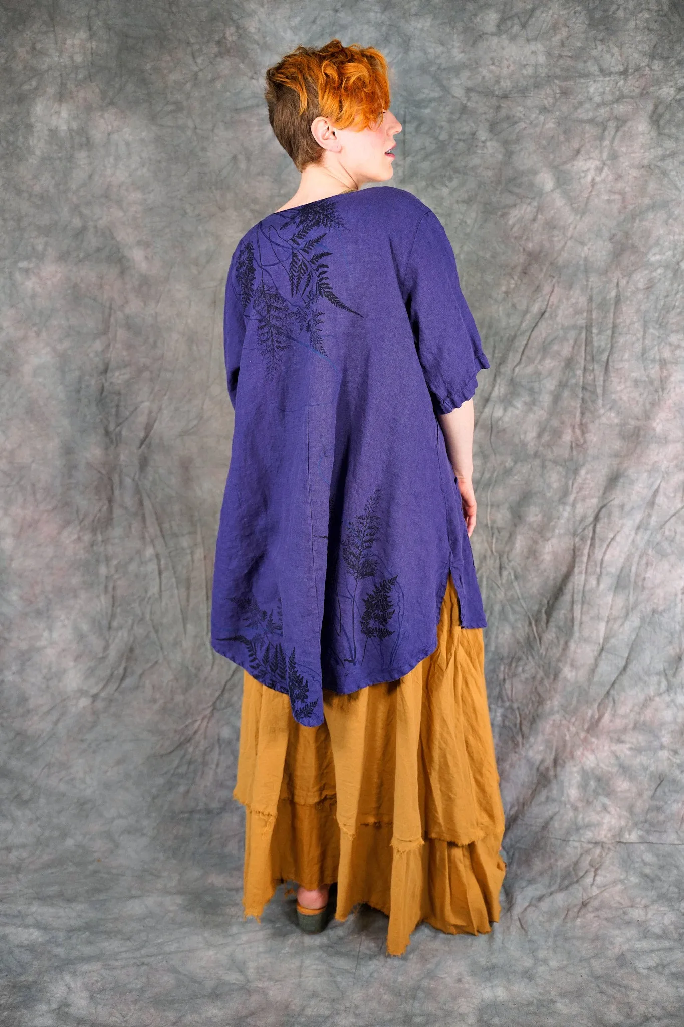 5306 Contrast Cardi Ultraviolet-P
