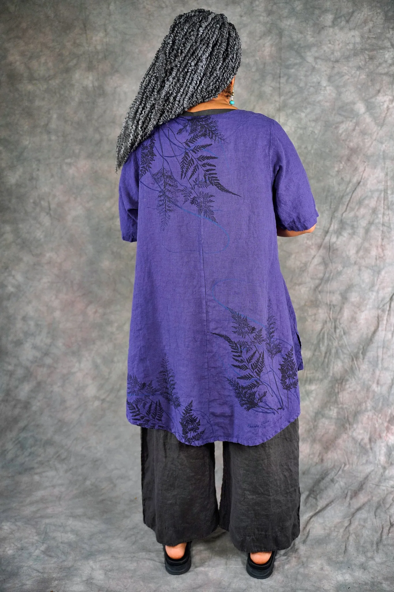 5306 Contrast Cardi Ultraviolet-P