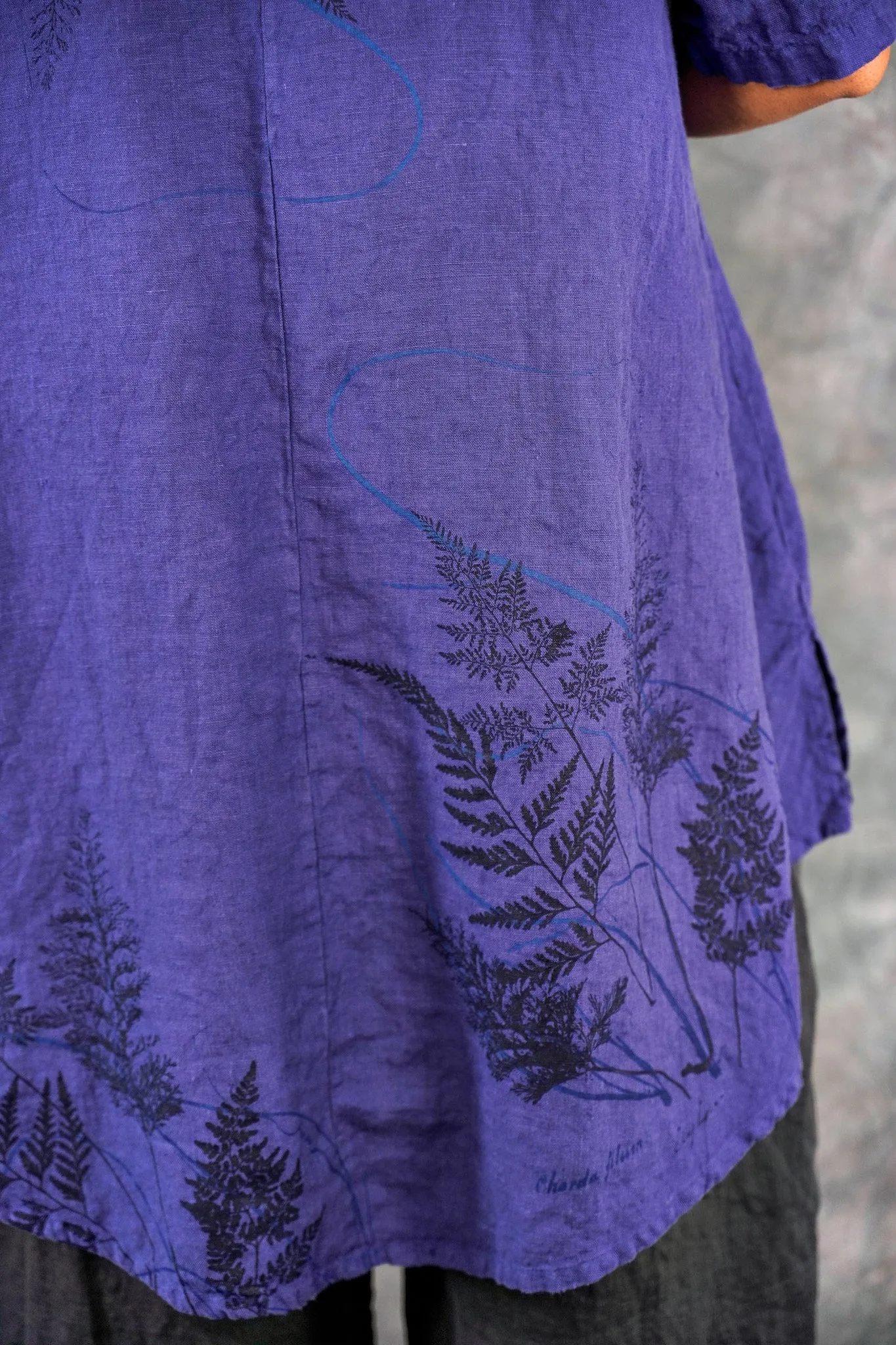 5306 Contrast Cardi Ultraviolet-P