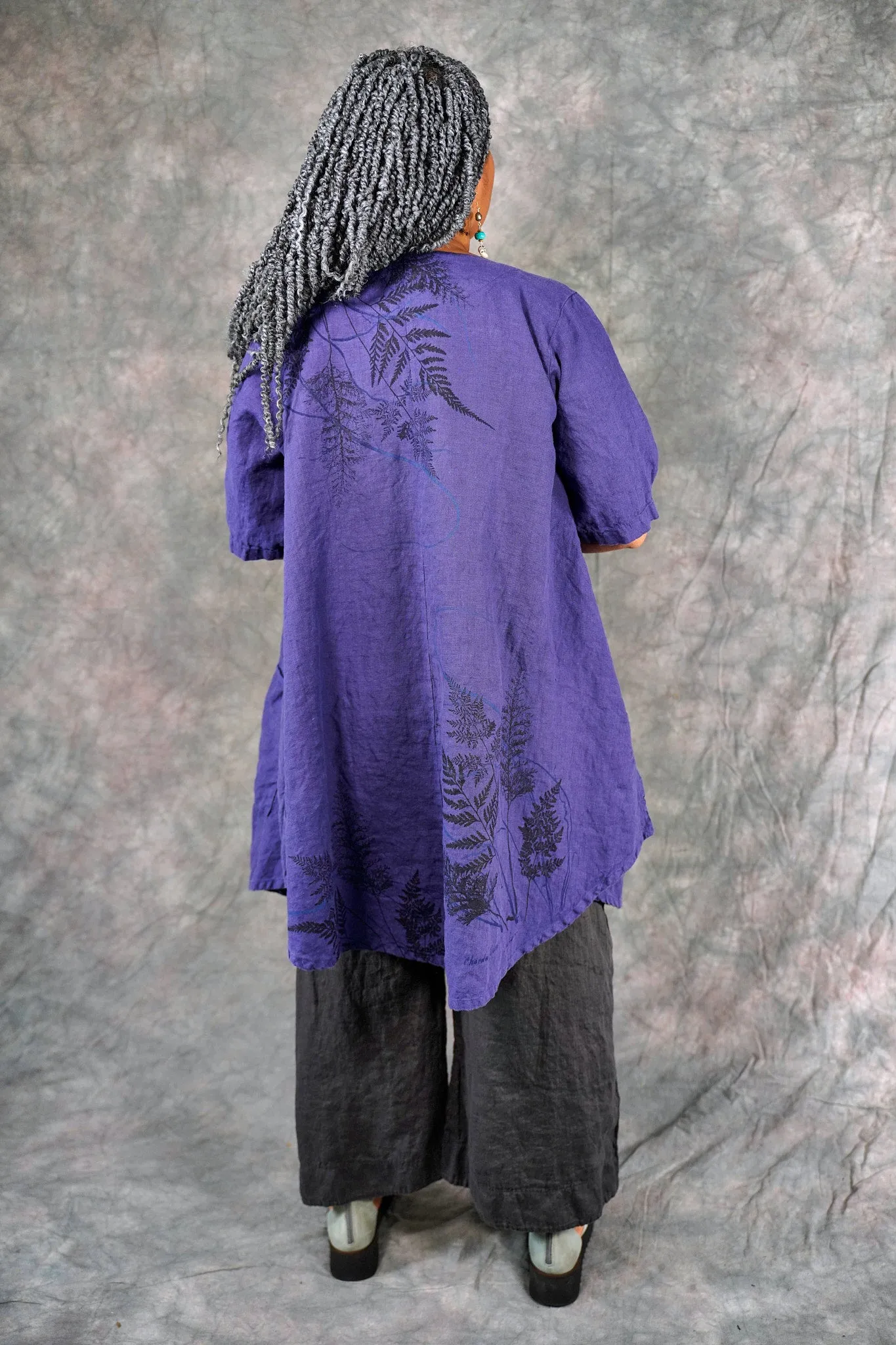 5306 Contrast Cardi Ultraviolet-P