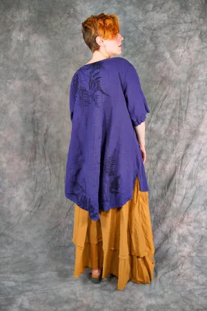 5306 Contrast Cardi Ultraviolet-P