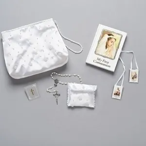 6 Pc Girl Purse Set W/rosary