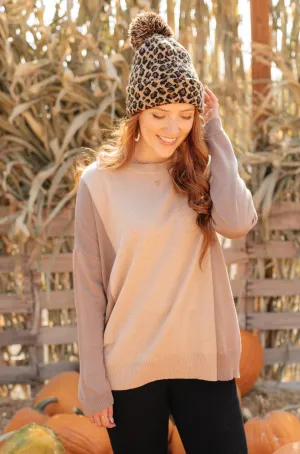 A Different Kind Of Colorblock in Taupe