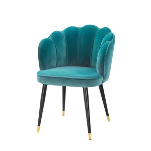 A113543 - Dining Chair Bristol savona sea green velvet