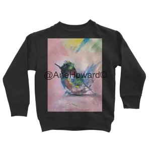 Abstract Bird Classic Kids Cotton Sweatshirt
