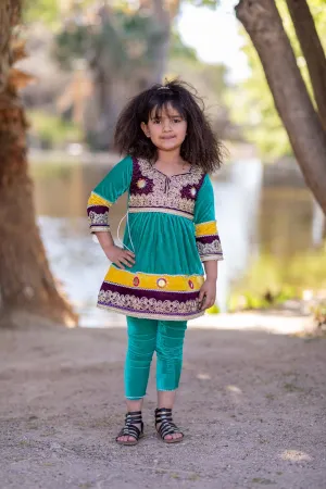 Afghan Velvet Girls Dress