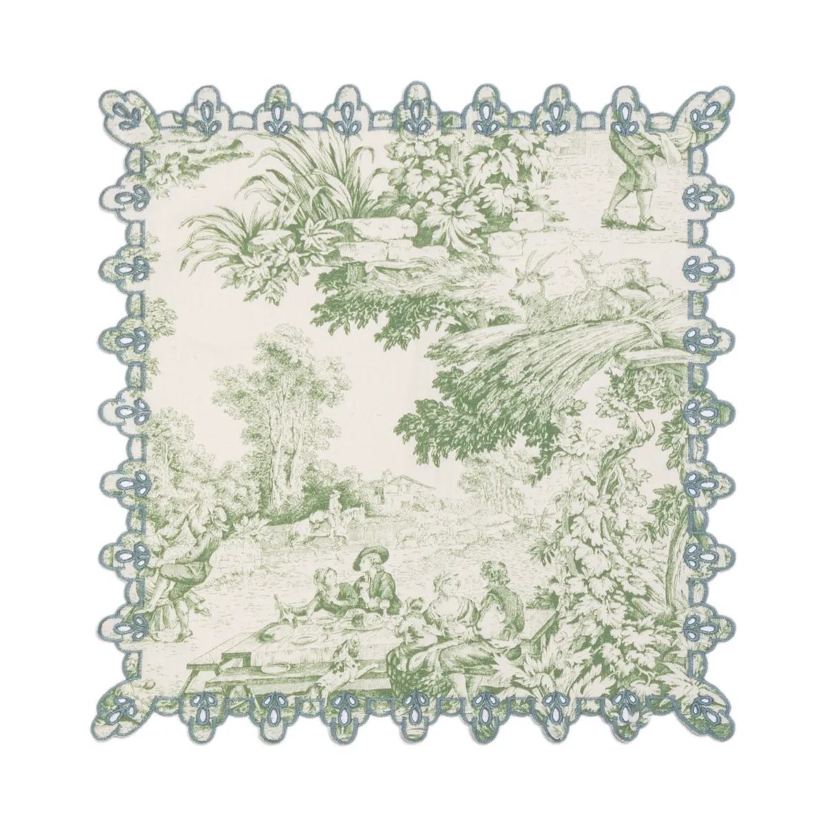 Amalfi Toile Cotton Napkin by Borgo Delle Tovaglie , Italy
