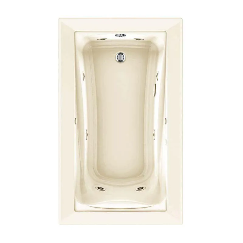 American Standard 3571.448WCK2.222 Green Tea EcoSilent 5.5 ft. Combo Massage System Air Bath Tub with Chomratherapy in Linen