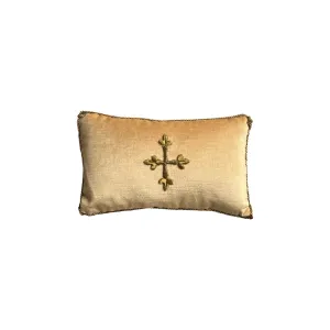 Antique Ecclesiastic Metallic Gold Embroidery (#E051024A&B | 7.5 x 12")