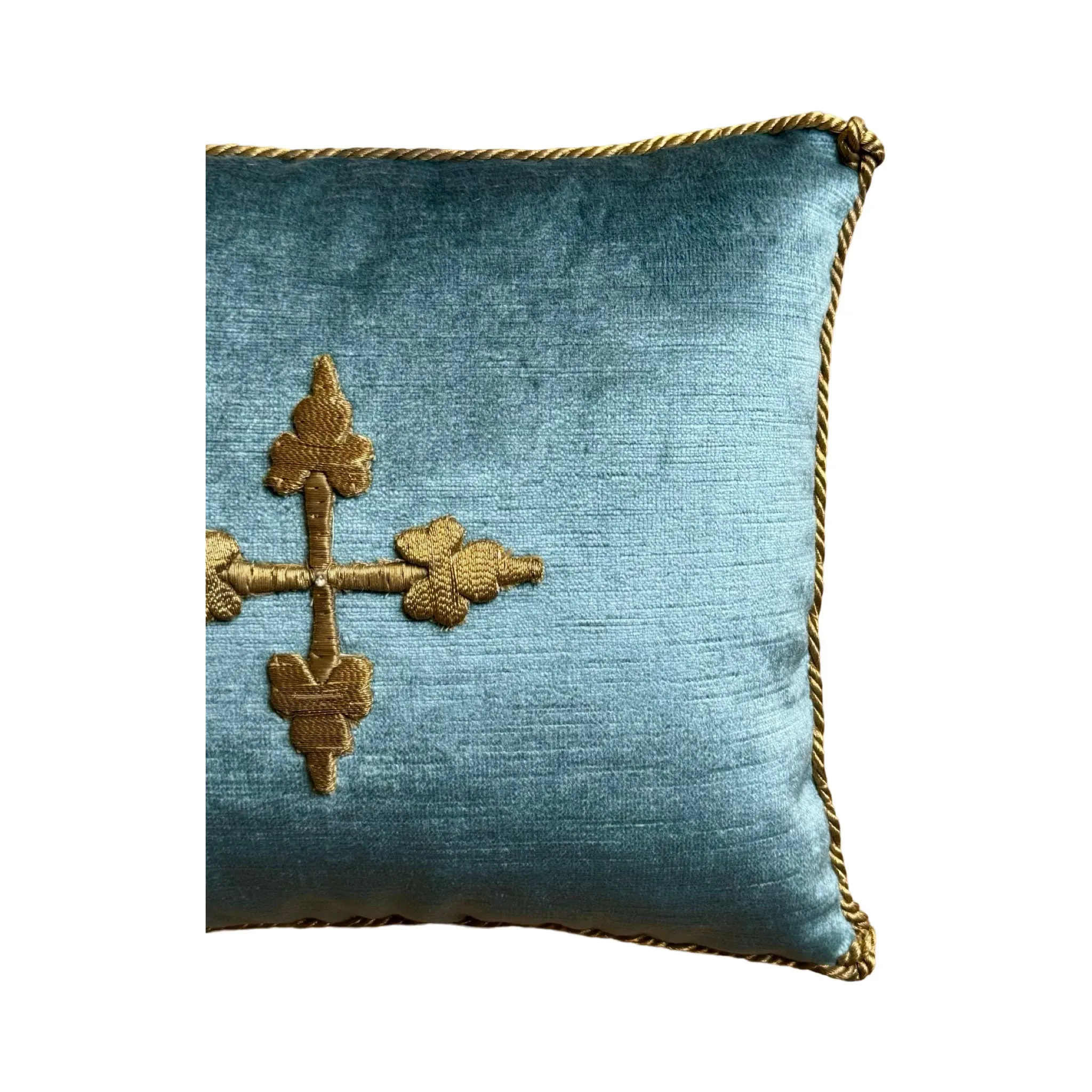 Antique Ecclesiastic Metallic Gold Embroidery (#E080324 | 9.5 x 11")