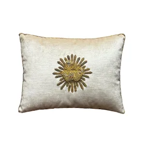 Antique Ecclesiastic Metallic Silver and Gold Applique (#A051724A&B | 13 x 17")