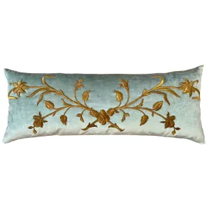 Antique European Raised Gold Metallic Embroidery (#E042824 | 19 x 48")