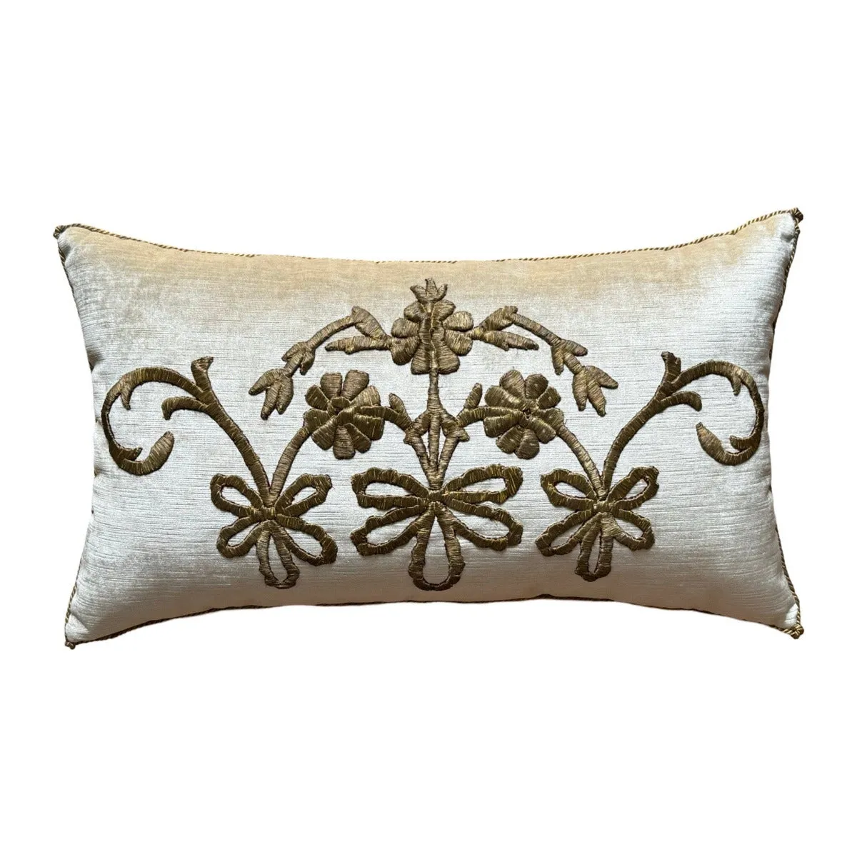 Antique Ottoman Empire Gold Metallic Embroidery (#E030424 | 13 x 22 1/2")