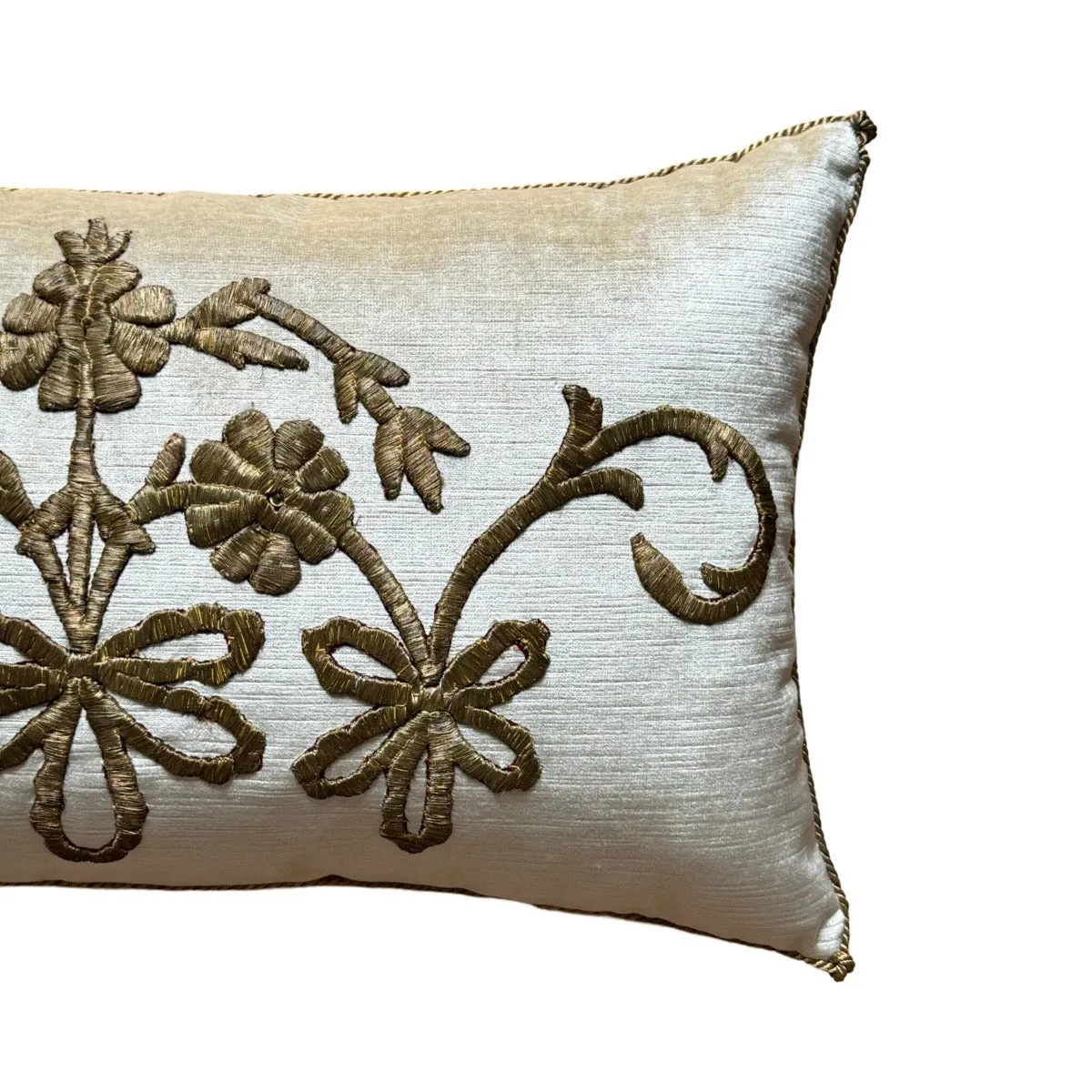 Antique Ottoman Empire Gold Metallic Embroidery (#E030424 | 13 x 22 1/2")