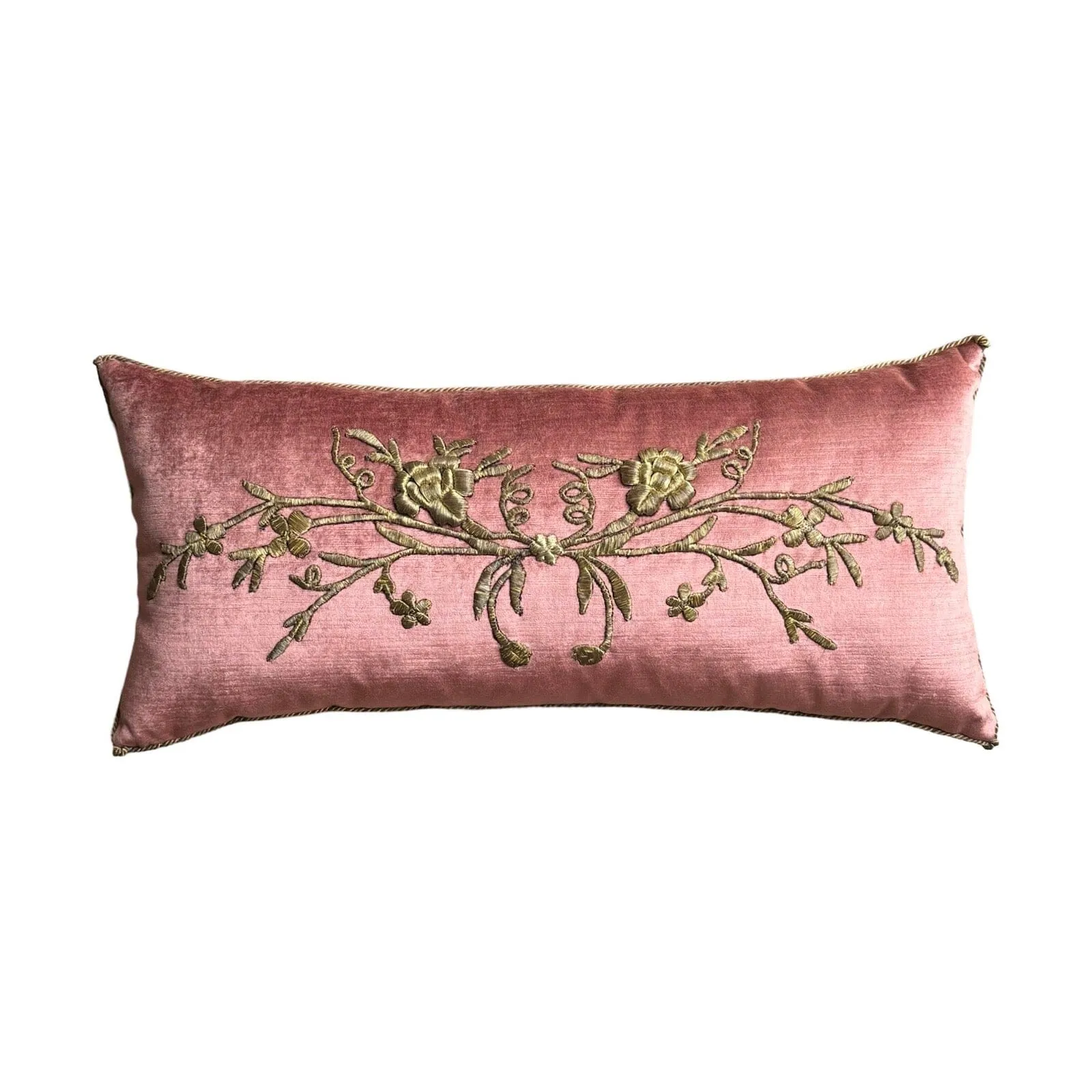 Antique Ottoman Empire Gold Metallic Embroidery (#E041124 | 12x 26")