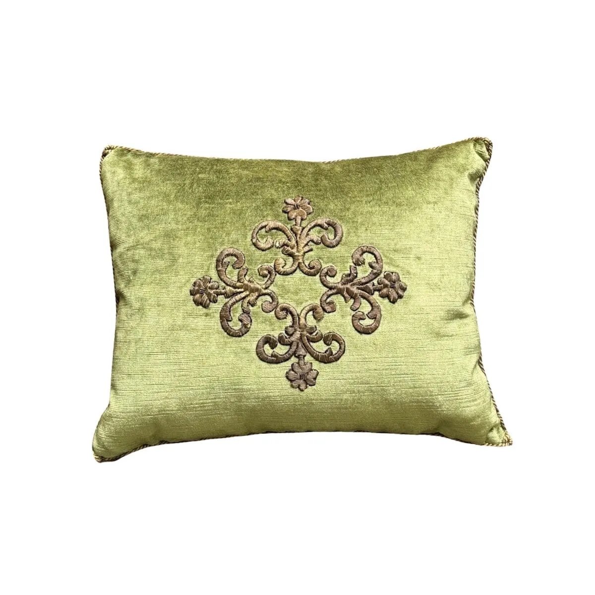 Antique Ottoman Empire Gold Metallic Embroidery (#E082323A&B | 12 x 15")