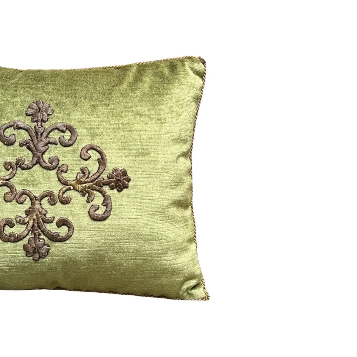 Antique Ottoman Empire Gold Metallic Embroidery (#E082323A&B | 12 x 15")