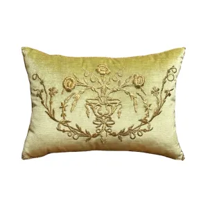 Antique Ottoman Empire Raised Gold Metallic Embroidery (#E062424  | 13.5 x 19″)