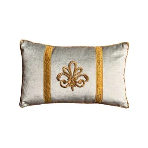 Antique Ottoman Empire Raised Gold Metallic Embroidery (#E082624A&B | 10 x 16")