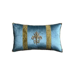 Antique Ottoman Empire Raised Gold Metallic Embroidery (#E091024A&B | 9x15")