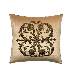 Antique Ottoman Empire Raised Gold Metallic Embroidery (#E112822 | 17 1/2 x 18 1/2")