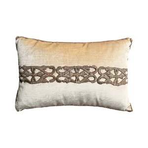 Antique Ottoman Empire Raised Metallic Embroidery (#E072123| 10 x 15")