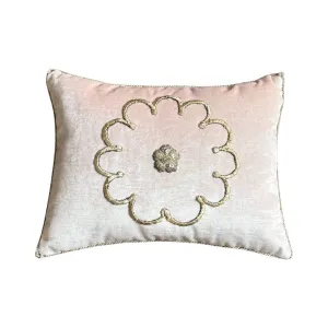 Antique Ottoman Empire Raised Silver Metallic Embroidery (#E022524 | 12 x 16")