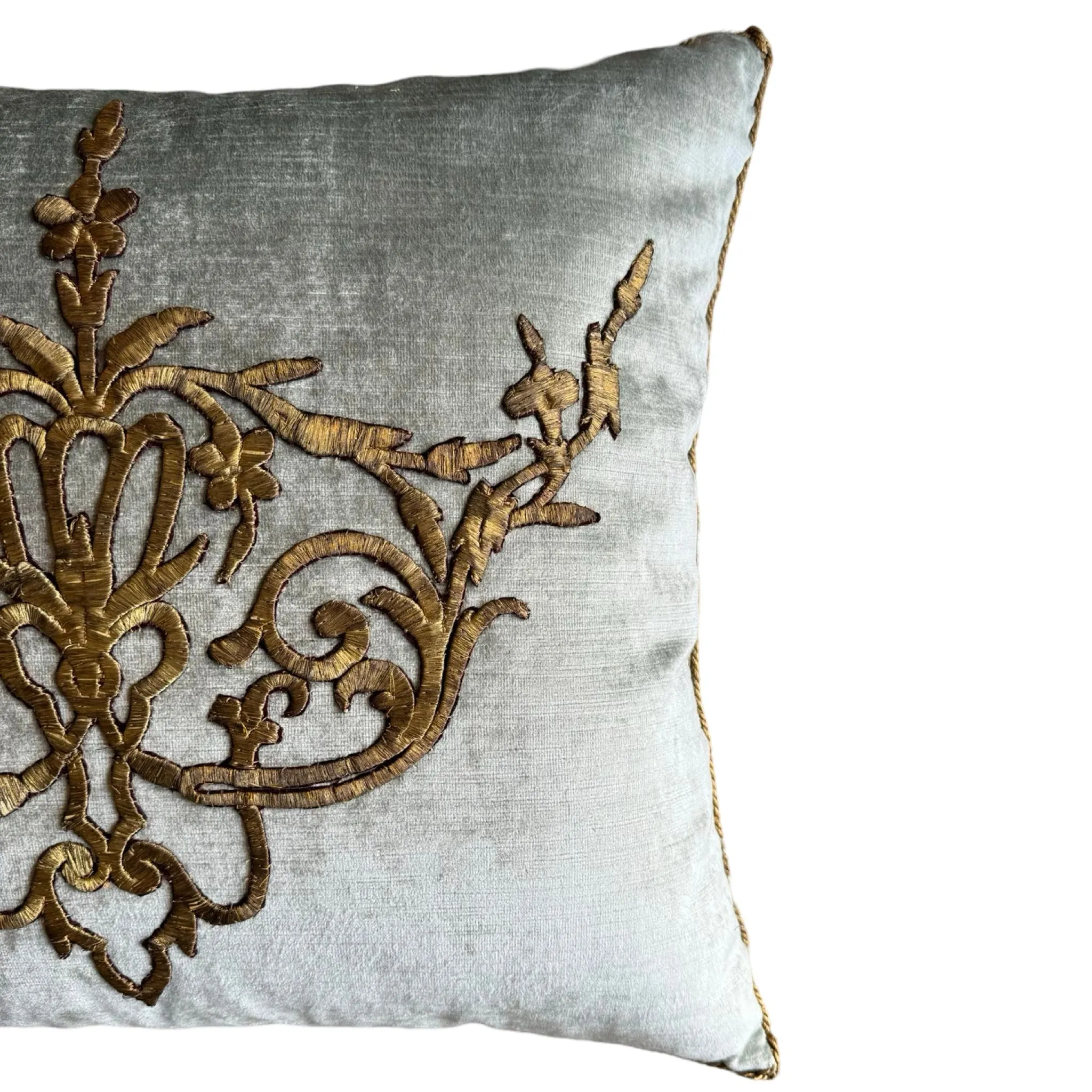 Antique Raised Gold Ottoman Empire Embroidery (#E082824 | 21 x 20")