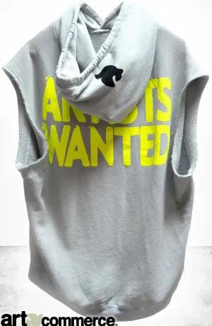 ARTISTSWANTED CUTOFF SUPERYUMM BIGGY hoodie - silver rock