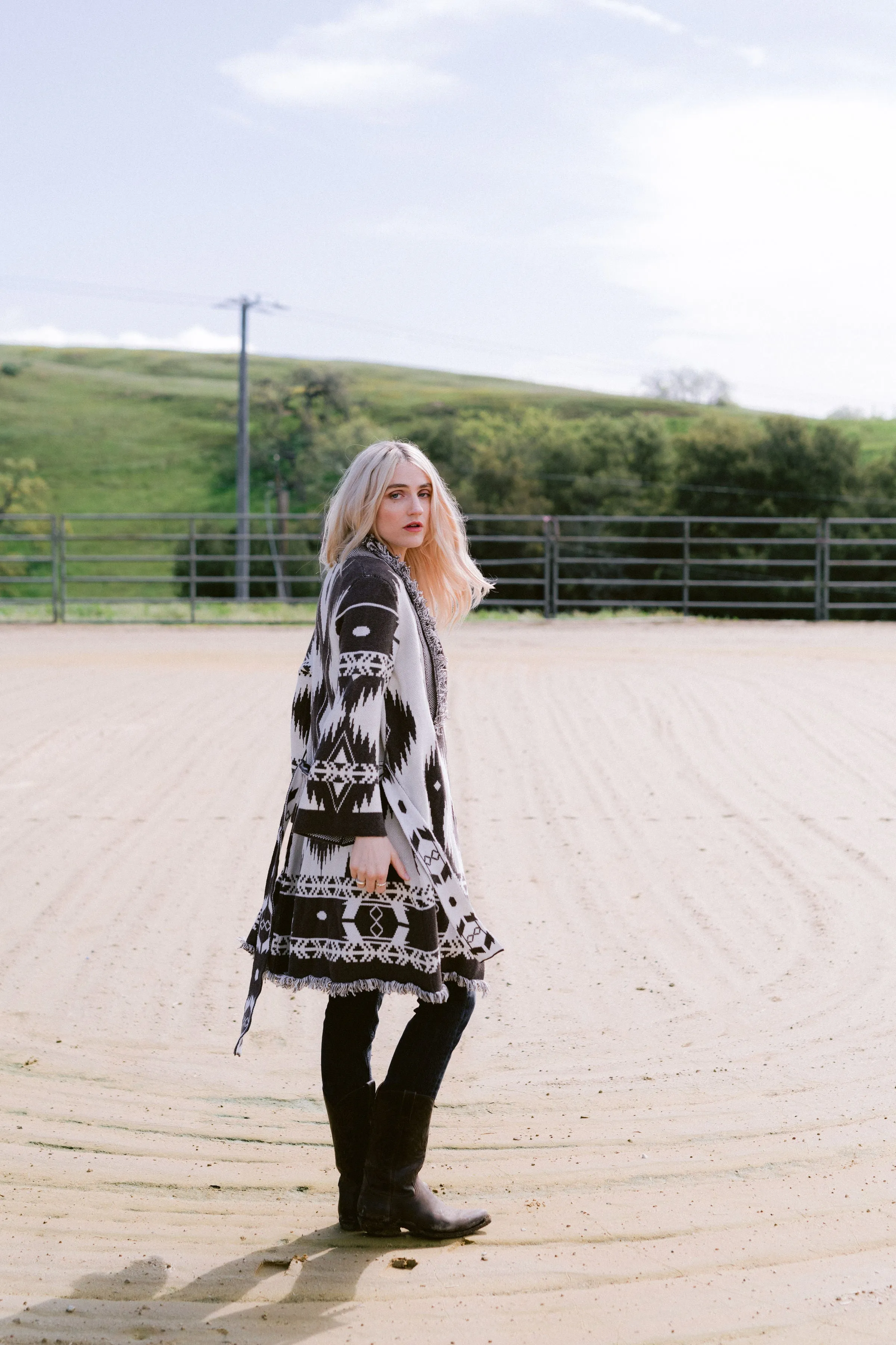 Aztec Duster Cardigan