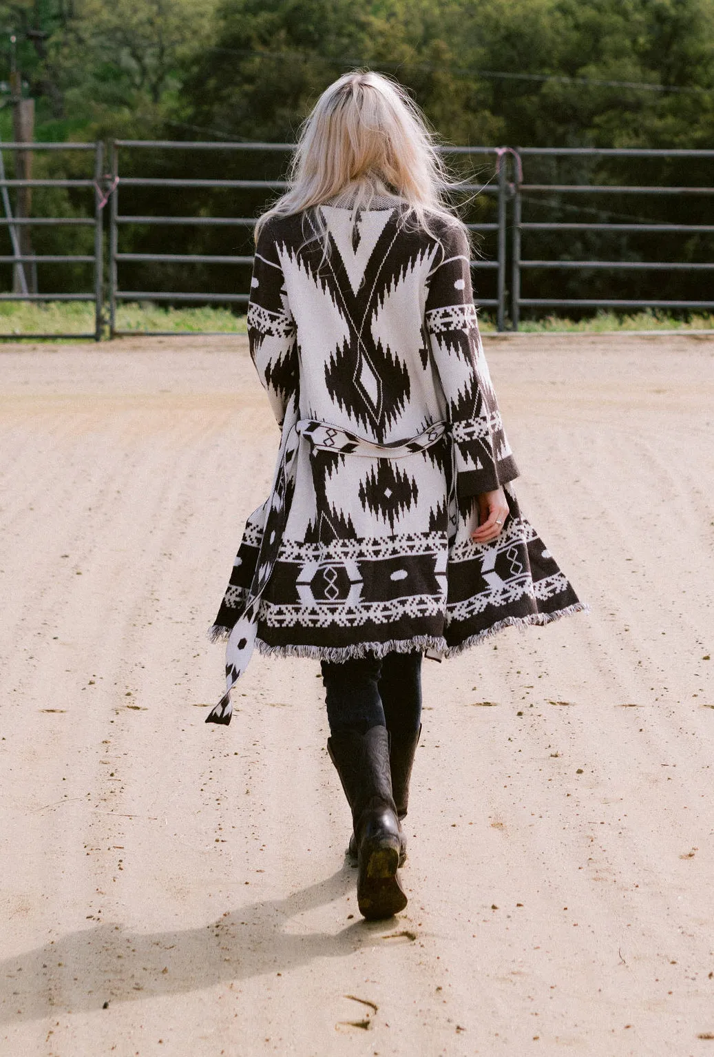 Aztec Duster Cardigan