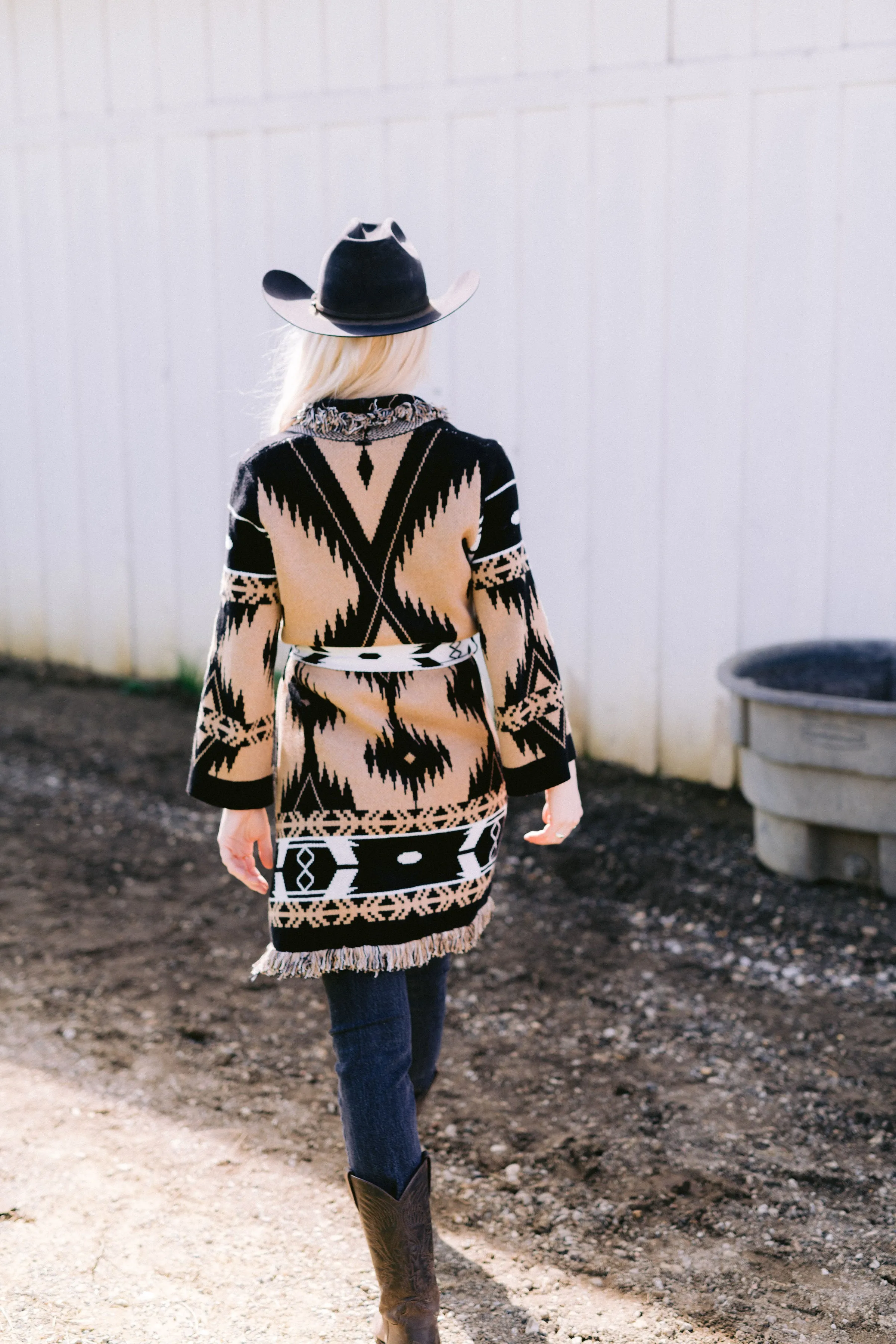 Aztec Duster Cardigan