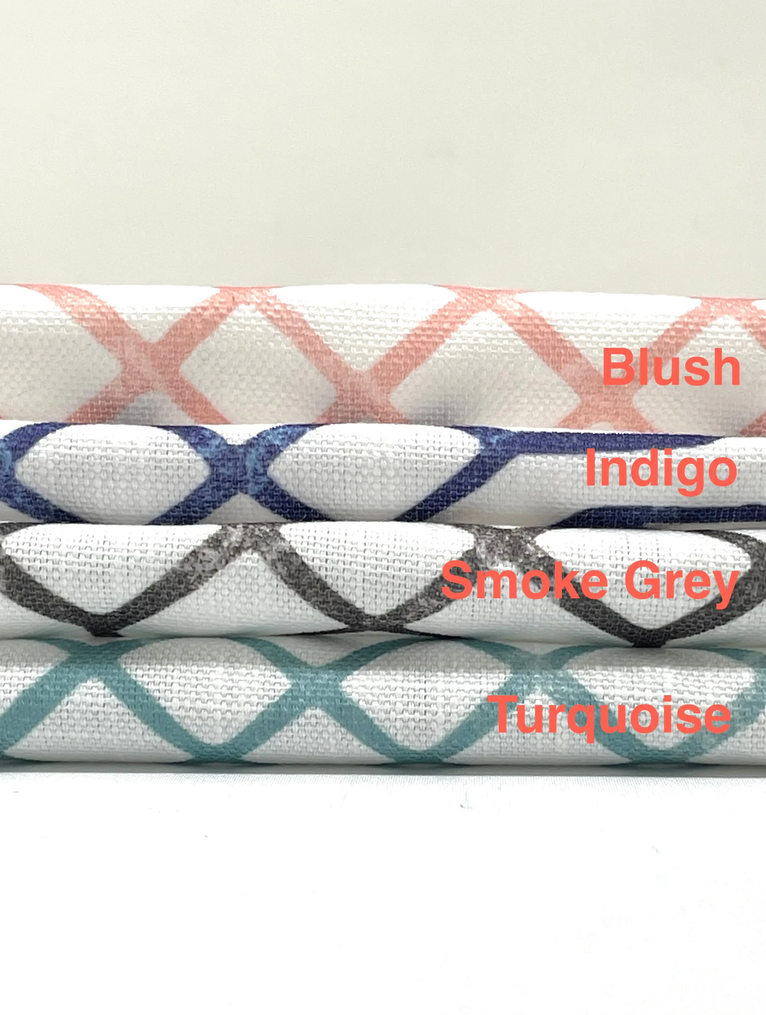 Aztec Stripe Faux Linen Flat Roman shade, Window Treatment, Farmhouse Roman Shade/CL1090
