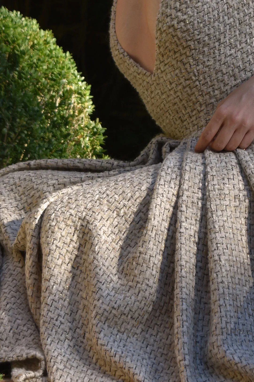 Barbara Dress in Cashmere Tweed