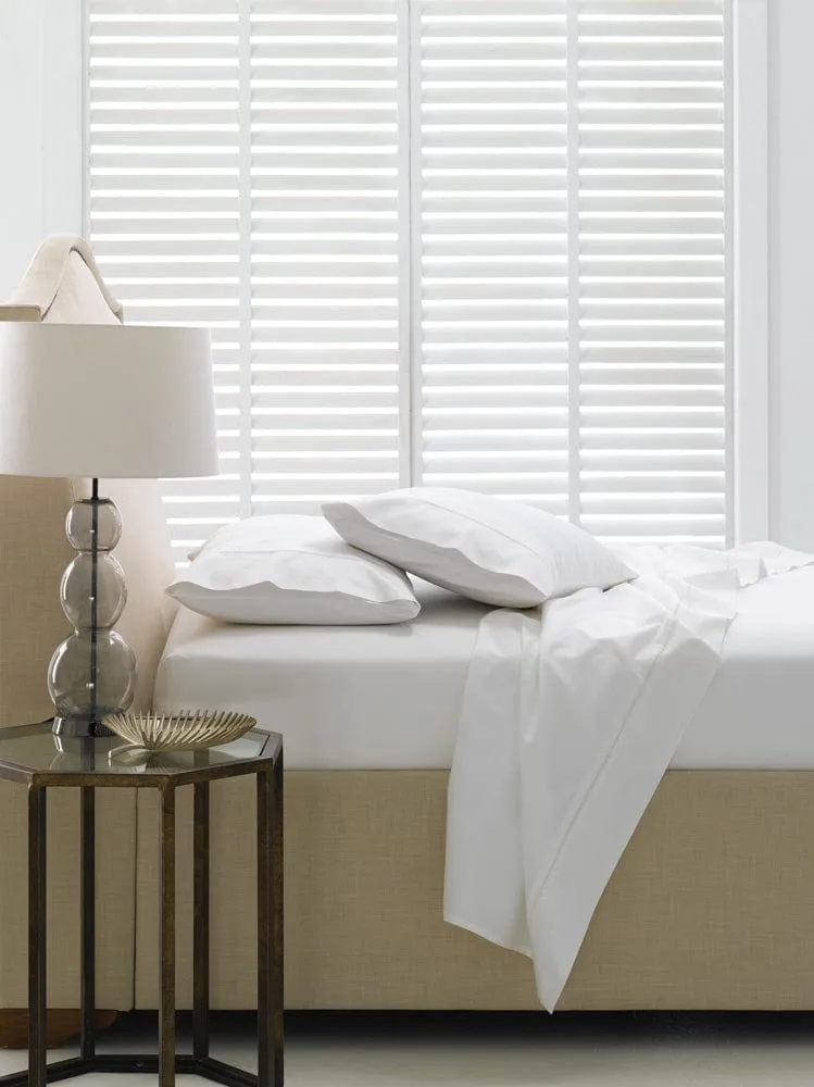 Basel 500 Thread Count Cotton Separates Flat Sheet White