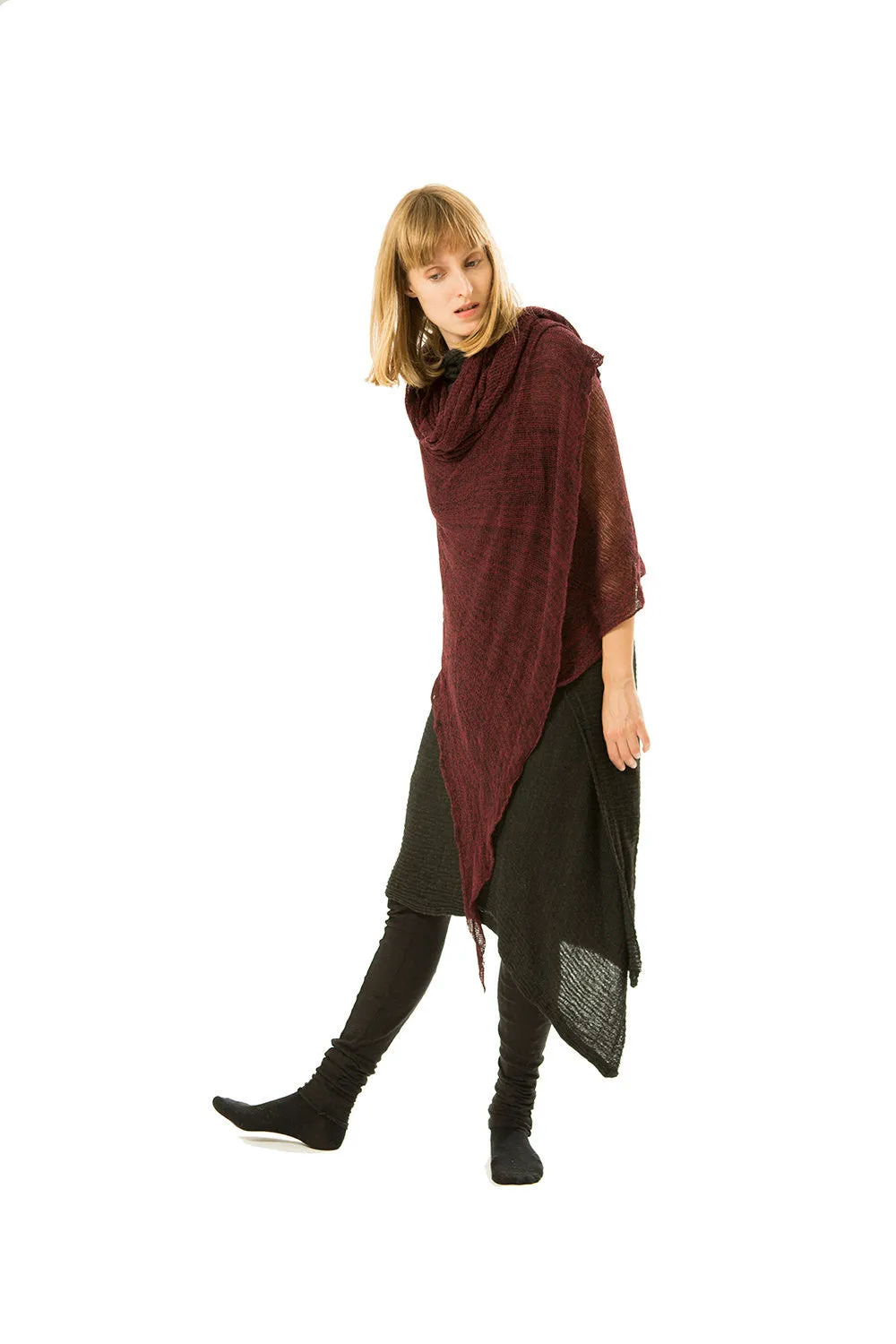 Big Soy Air Scarf - Burgundy, Bordeaux