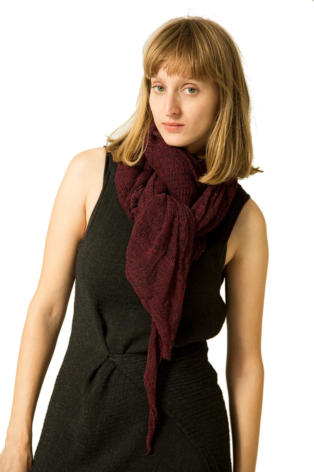 Big Soy Air Scarf - Burgundy, Bordeaux