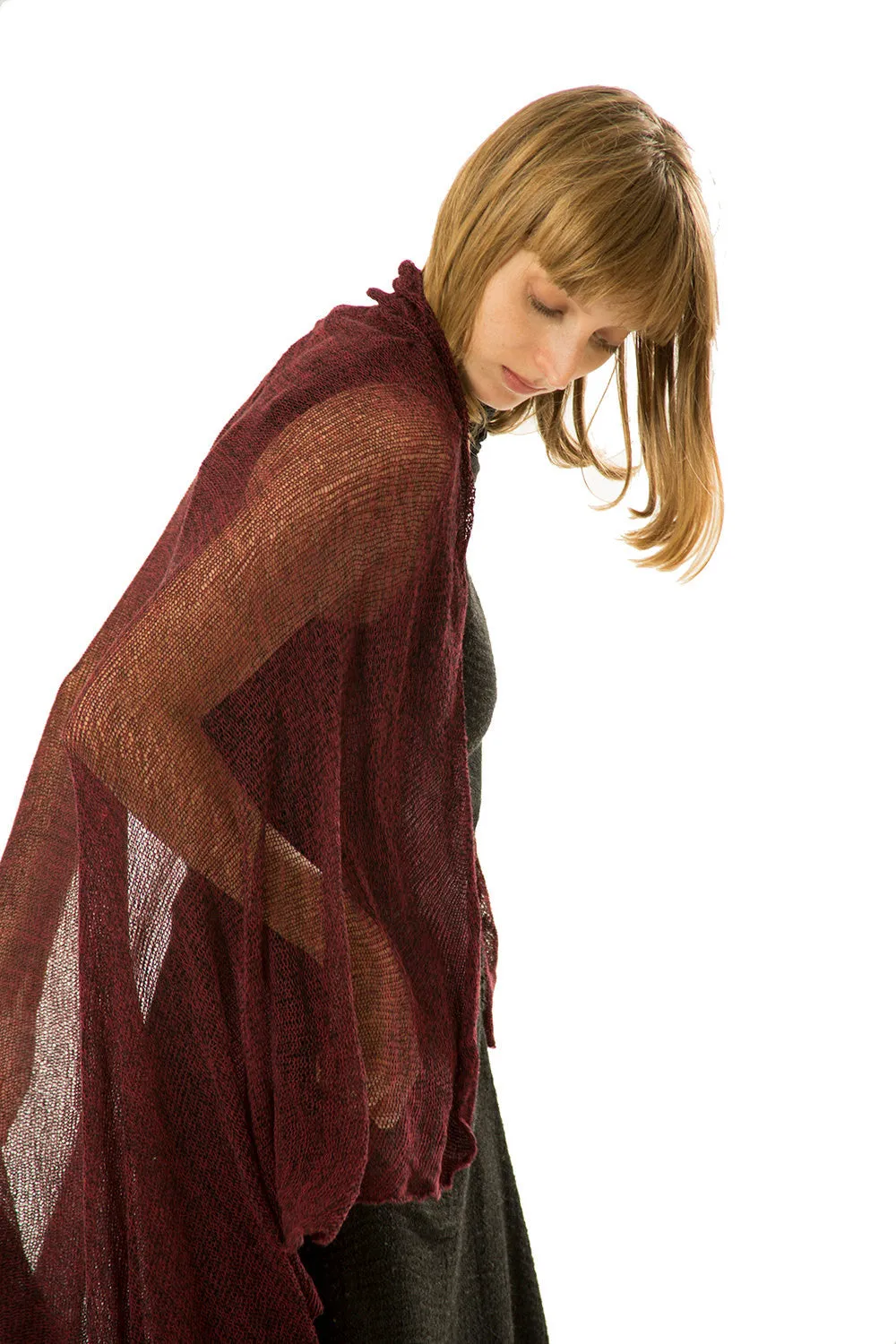 Big Soy Air Scarf - Burgundy, Bordeaux