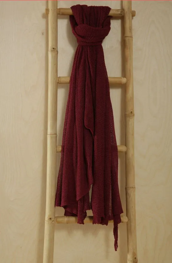 Big Soy Air Scarf - Burgundy, Bordeaux
