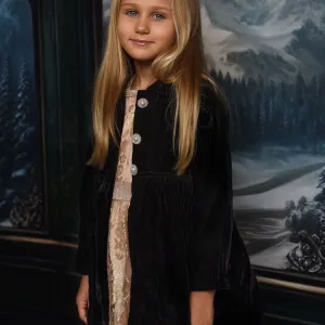 Black Velvet Jackie-O coat
