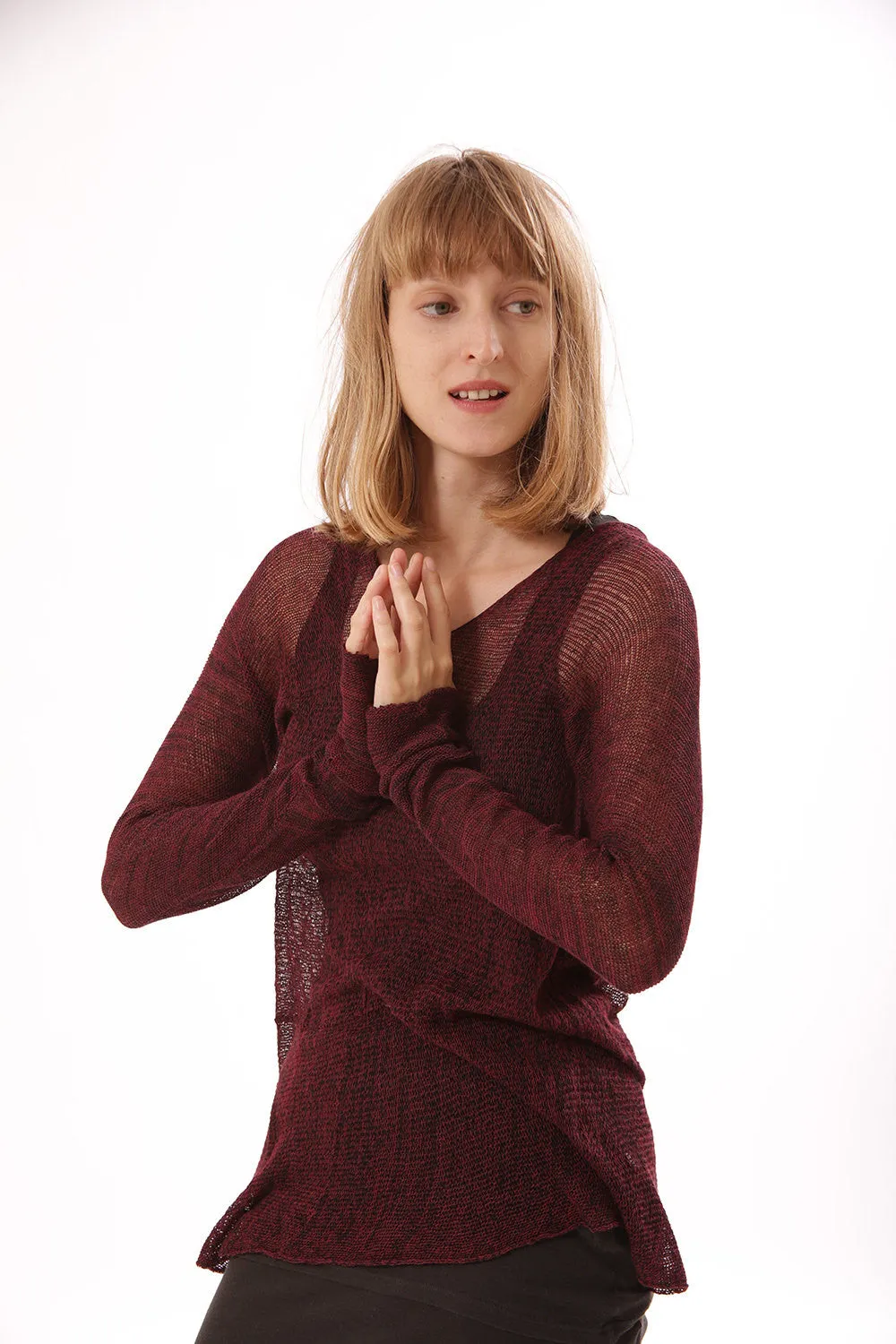 Bordeaux The vegan cashmere - Soy Cross shirt