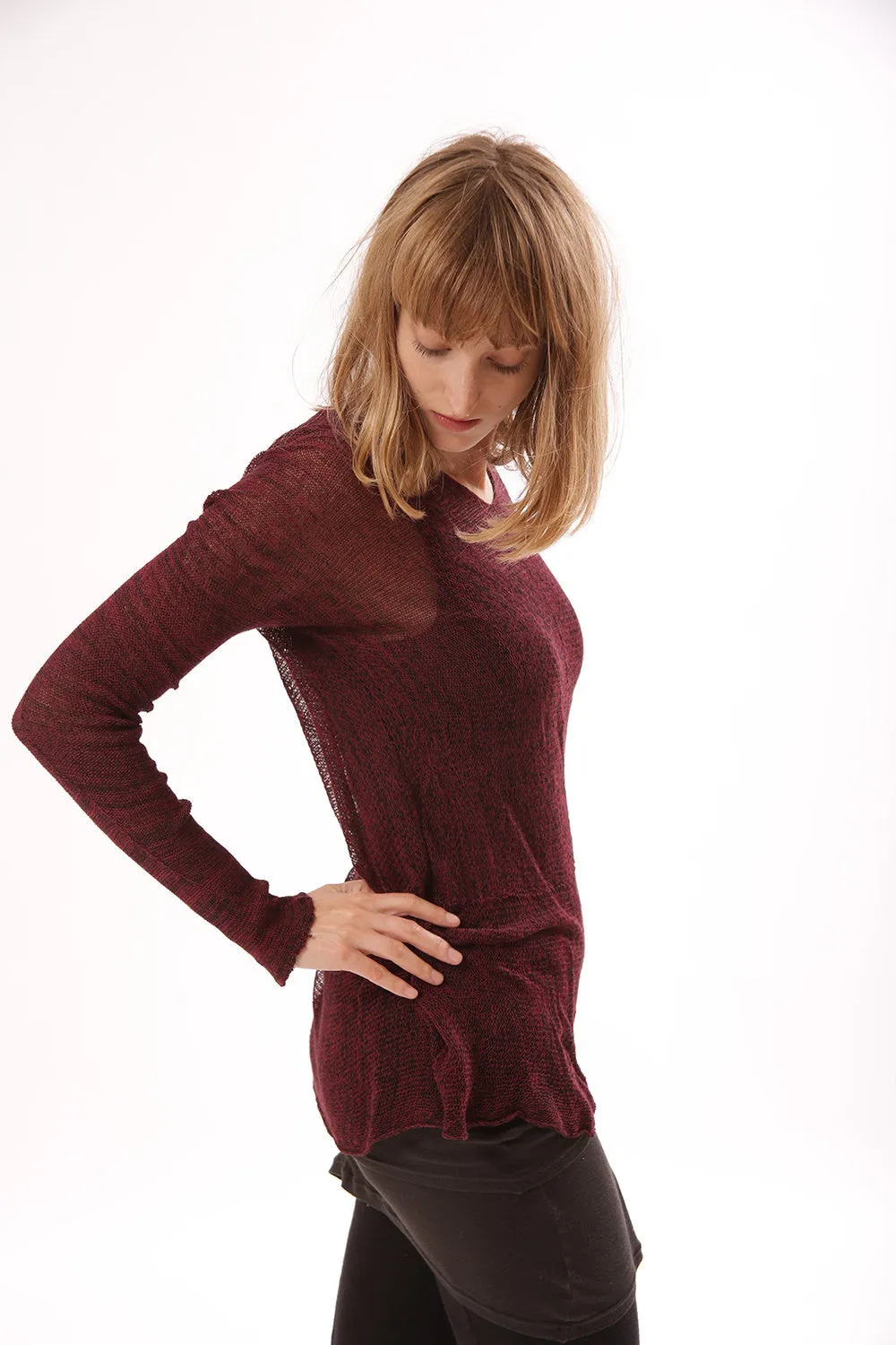 Bordeaux The vegan cashmere - Soy Cross shirt